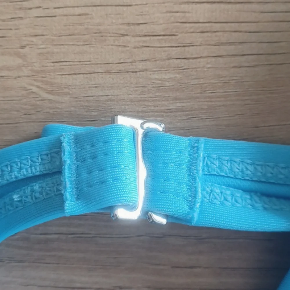 NWOT Wild Fable V Front Bright Blue Bikini Top Size XL - Picture 4 of 6